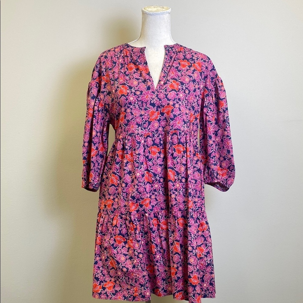 Sunday For Evereve Women’s Small Floral Pink and Purple Dress